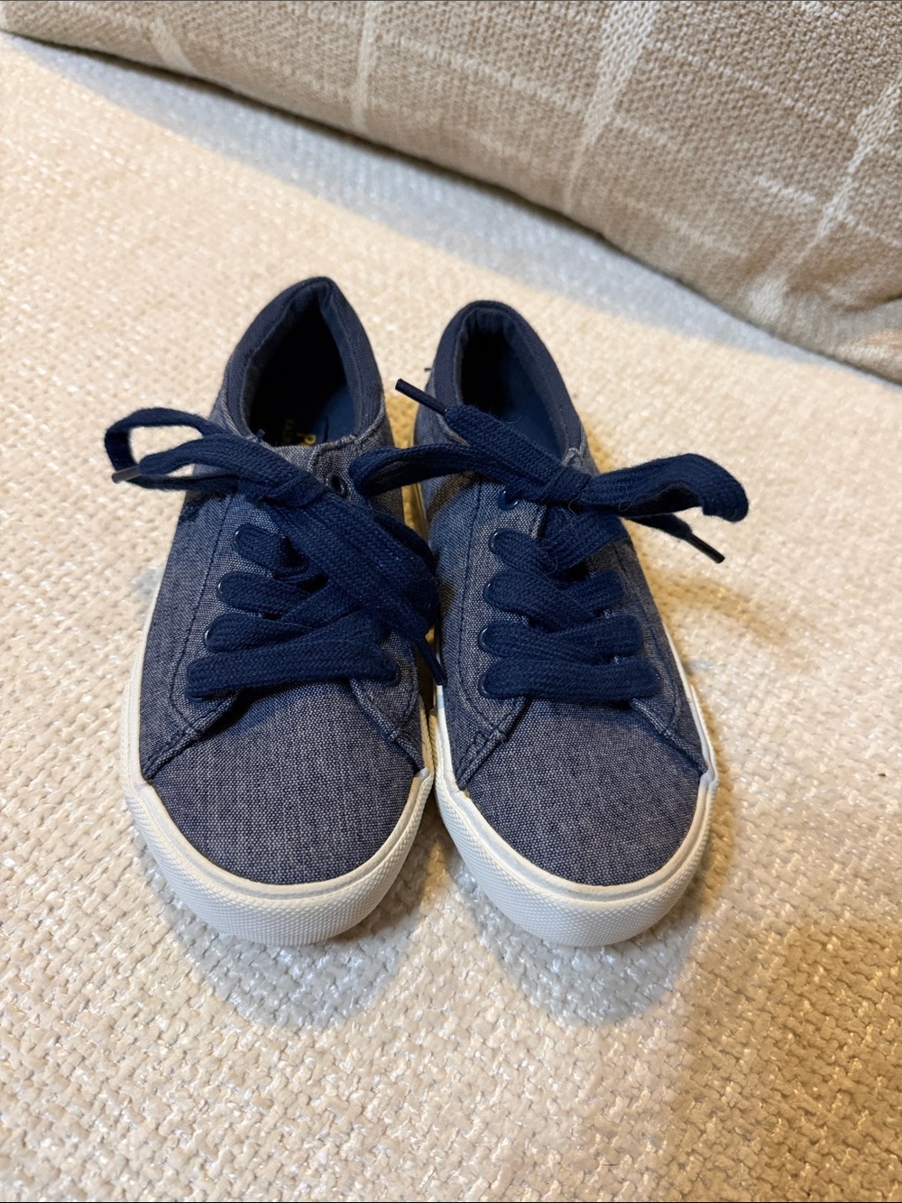 Polo by Ralph Lauren Kids Navy Canvas Lace-Up Sneakers